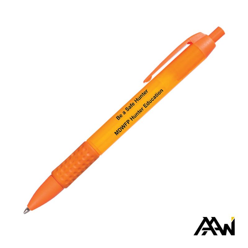 Custom Widebody Grip Pen Translucent Barrel - Matte - 3