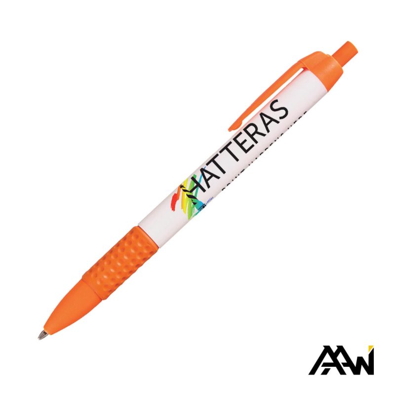 Custom Widebody Grip Pen VividPrint™ Barrel - Matte Colored Accent - 4