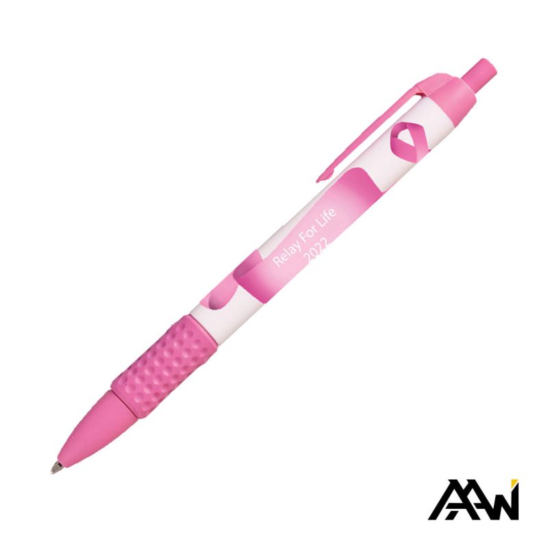 Custom Widebody Grip Pen VividPrint™ Barrel - Matte Colored Accent - 5