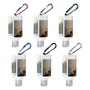 Custom 1.9 oz Duo Bottle SPF 30 Sunscreen + SPF 15 Lip Balm + Carabiner