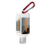 Custom 1.9 oz Duo Bottle SPF 30 Sunscreen + SPF 15 Lip Balm + Carabiner - 8