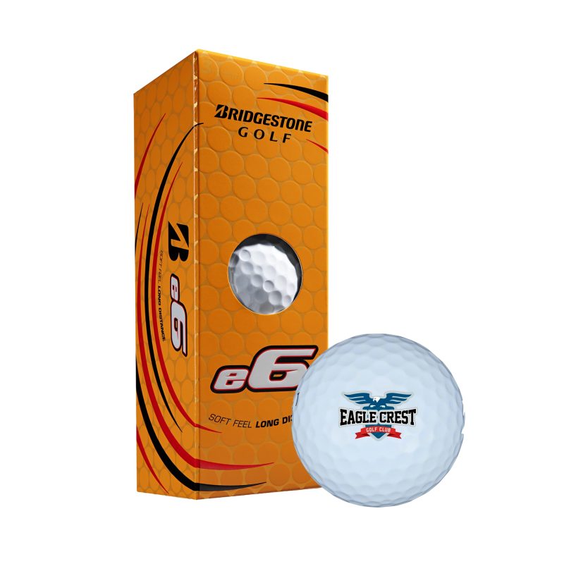 Custom Bridgestone E 6 Soft Golf Balls - 3 Pack
