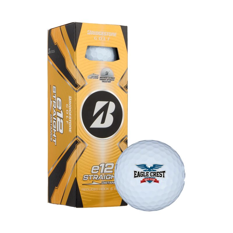 Custom Bridgestone E12 Straight Golf Balls - 3 Pack - 2
