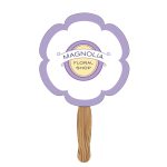 Custom Hand Held Paper Fan - Flower 2