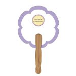 Custom Hand Held Paper Fan - Flower 2 - 2