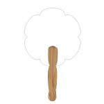 Custom Hand Held Paper Fan - Flower 2 - 3