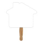 Custom Hand Held Paper Fan - House - 1