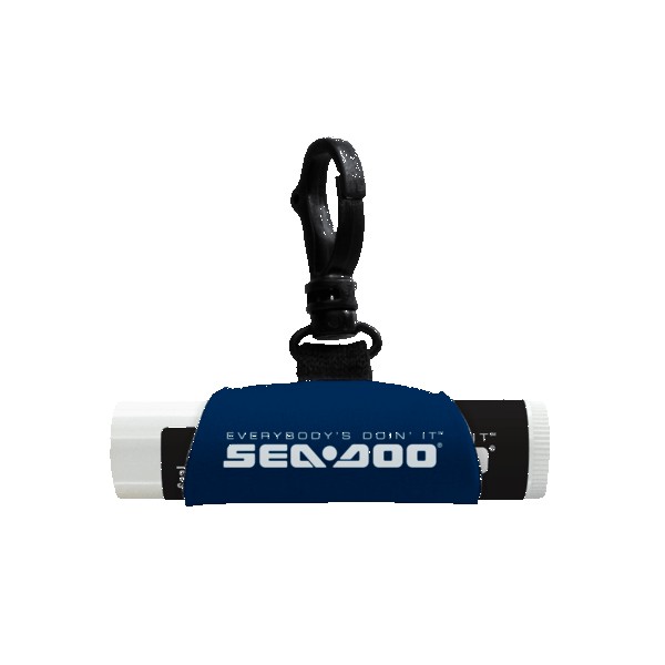 Neoprene-Lip-Balm-Sleeve-with-SPF-15-Lip-Balm-ZLBPWT-ASLNEWTP Custom Neoprene Lip Balm Sleeve with SPF 15 Lip Balm