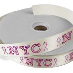 Custom 1" Badge Satin Ribbon - 100yd Roll - Sparkle - 6