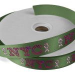 Custom 1" Badge Satin Ribbon - 100yd Roll - Sparkle - 8