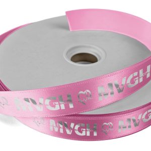 Custom 1" Badge Satin Ribbon - 100yrd Roll - Foil Print