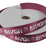 Custom 1" Badge Satin Ribbon - 100yrd Roll - Foil Print - 6