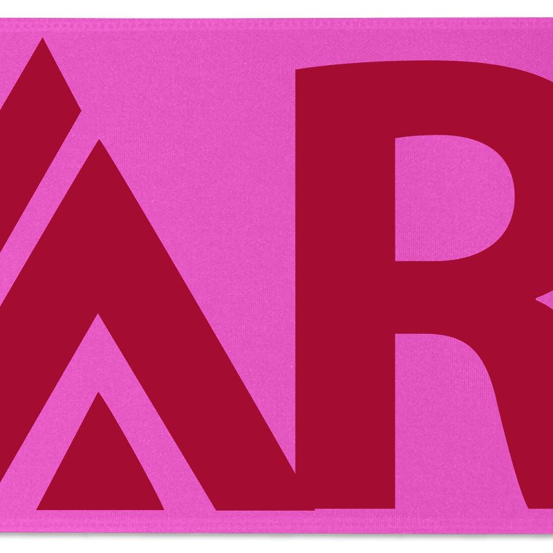 Custom 12" Badge Satin Ribbon - 50yd Roll - Brilliance - Matte Finish - 3