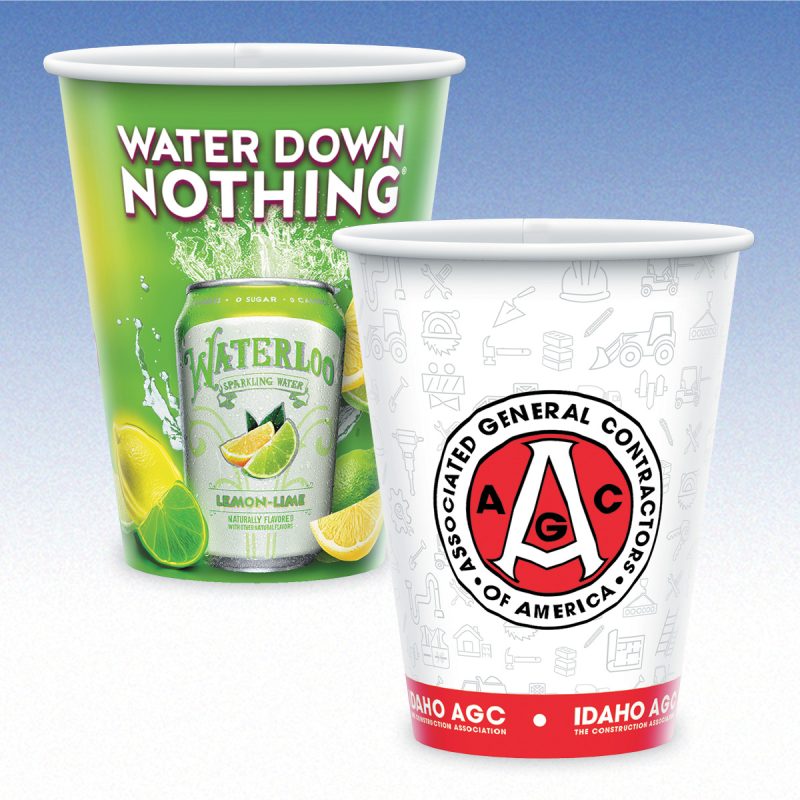 Custom 12 oz-Cold Paper Cups