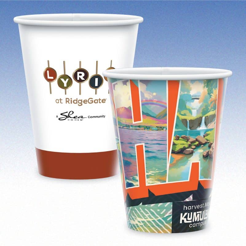 Custom 12 oz-Paper Cups-Coffee Cups