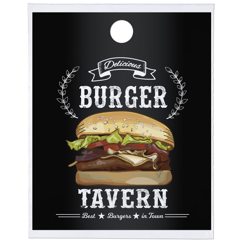 Custom 12W x 15H Doorknob Bag - Digital Full Color - 2