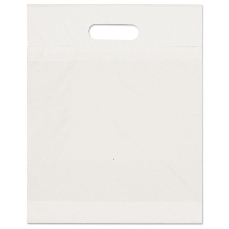 Custom 12W x 15H x 3 Eco Die Cut Handle Bag - Flexo Ink Print - 1