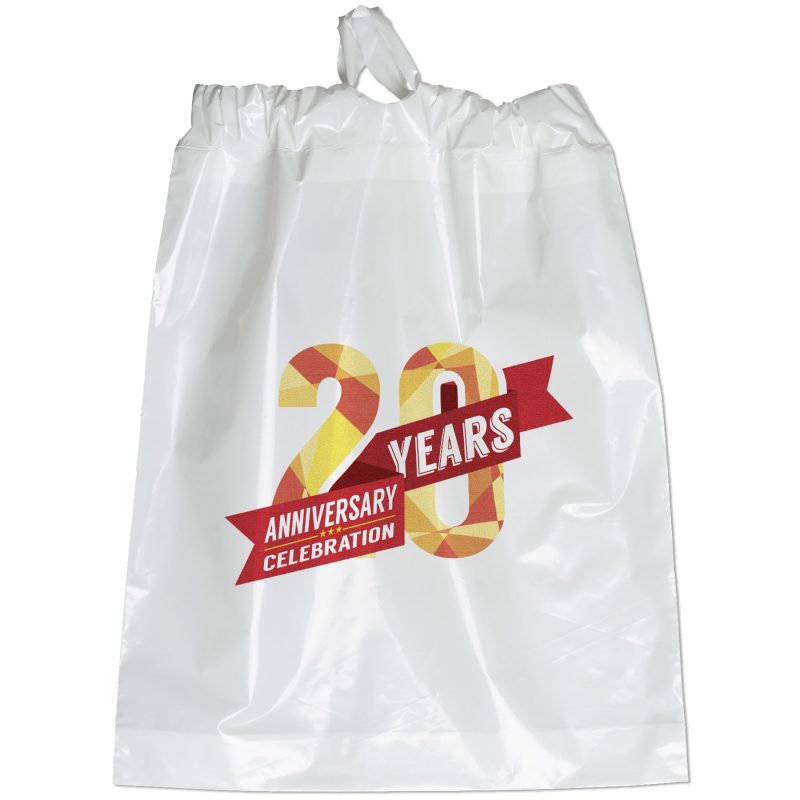 Custom 12W x 15H x 3 Poly-Draw Bag - Dynamic Color - 2