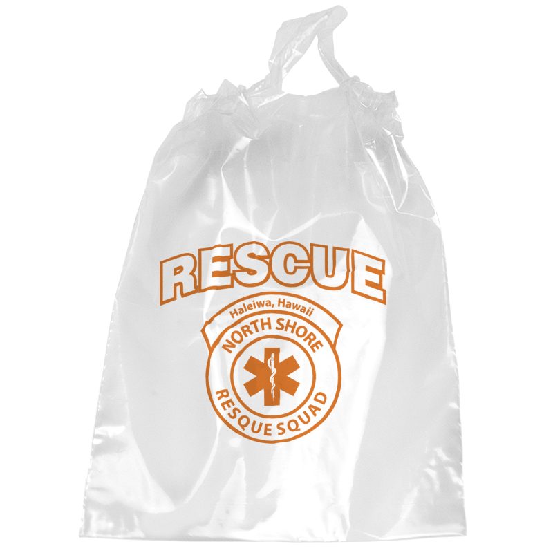 Custom 12W x 15H x 3 Poly-Draw Bag - Flexo Ink Print - 3