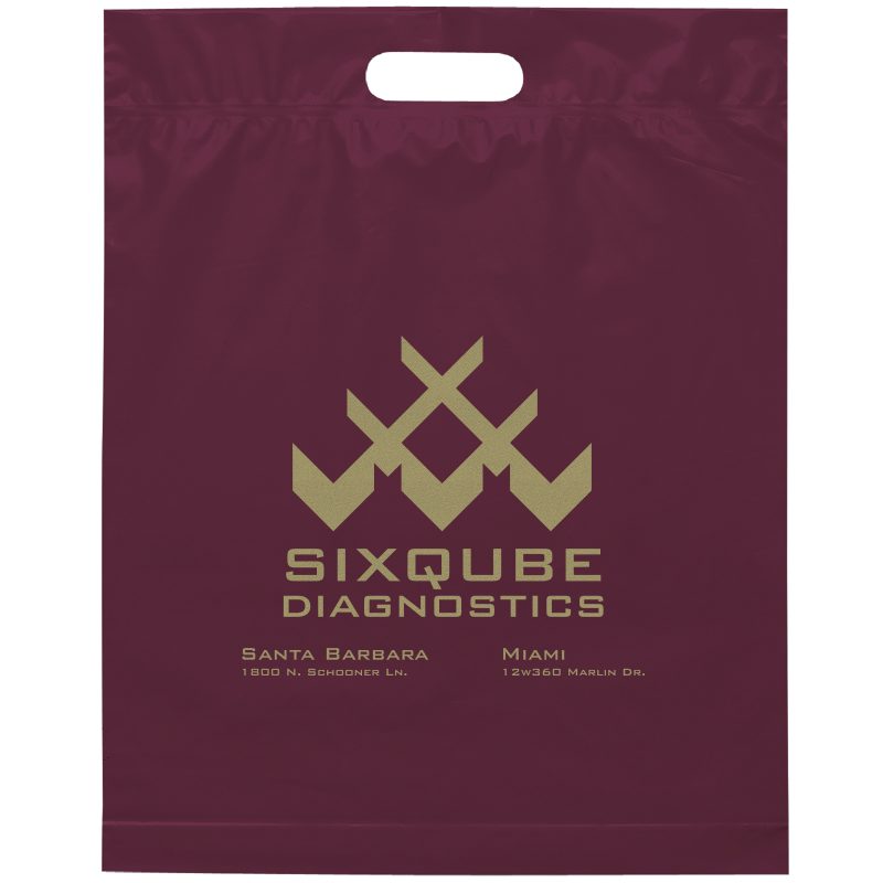 Custom 15W x 19H x 3 Die Cut Handle Bag - Flexo Ink Print - 4