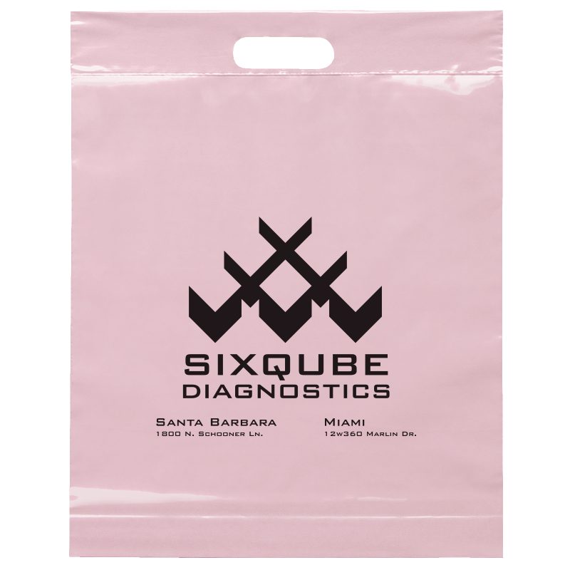 Custom 15W x 19H x 3 Die Cut Handle Bag - Flexo Ink Print