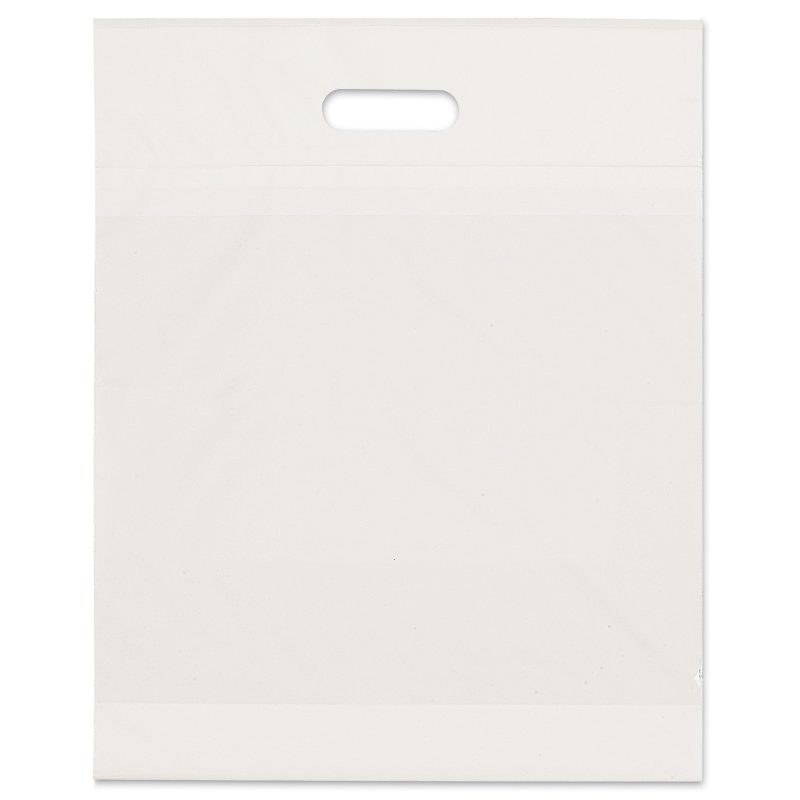 Custom 15W x 19H x 3 Eco Die Cut Handle Bag - Flexo Ink Print - 1