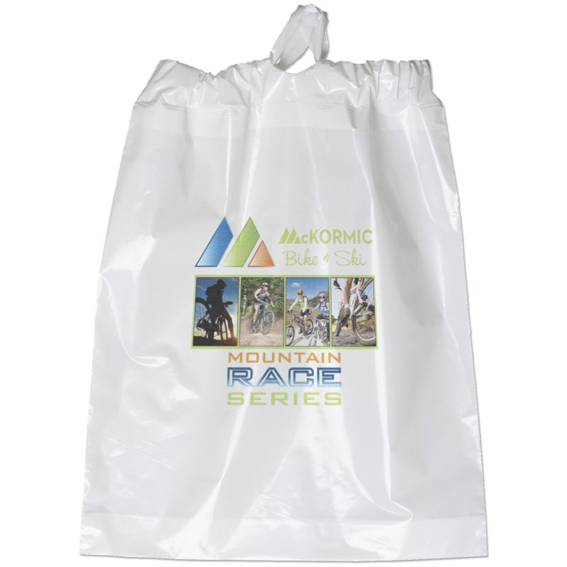Custom 15W x 19H x 3 Poly-Draw Bag - Dynamic Color - 2