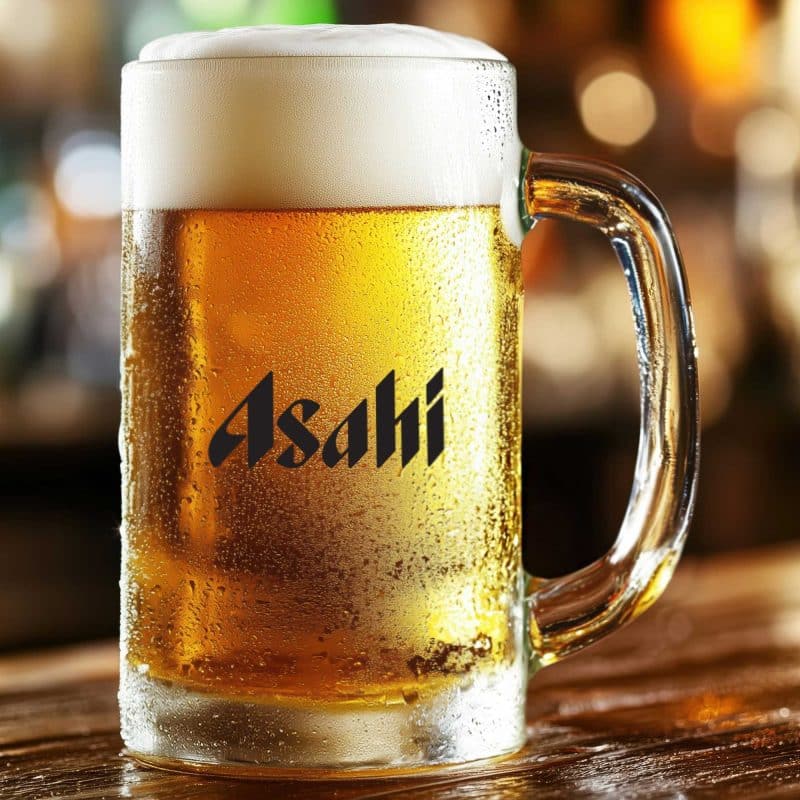Custom 16 Oz. Glass Beer Tankard Mug - 2
