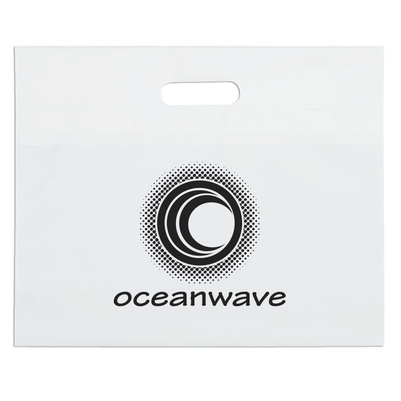 Custom 16W x 13H Die Cut Handle Bag - Flexo Ink Print