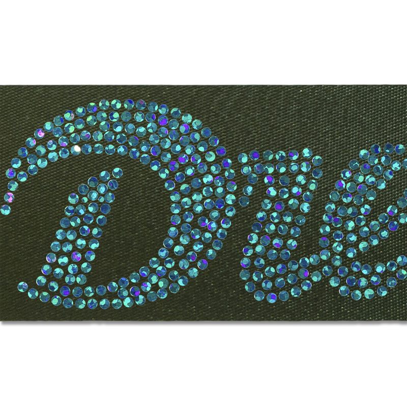 Custom 2" Badge Satin Ribbon - 100yd Roll - Sparkle - 8