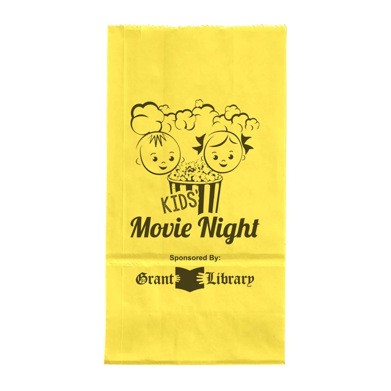 Custom 2# Popcorn Bag - Flexo Ink Print - 6