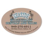 Custom 2 X 3" Oval Removable Label