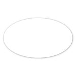 Custom 2 X 3.5" Oval Removable Label - 1
