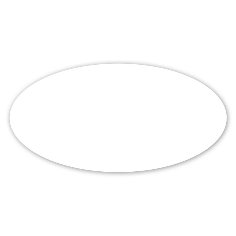 Custom 2 X 4" Oval Removable Label - 1