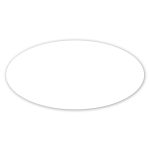 Custom 2 X 4" Oval Repositionable Label - 1