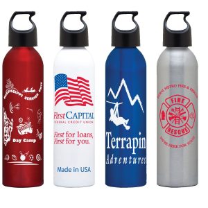 Custom 24 Oz. Non-BPA USA Made Aluminum Bottle