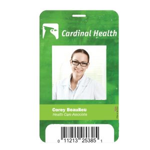 Custom 3 5/8" X 5 1/2" Plastic Identification Badge