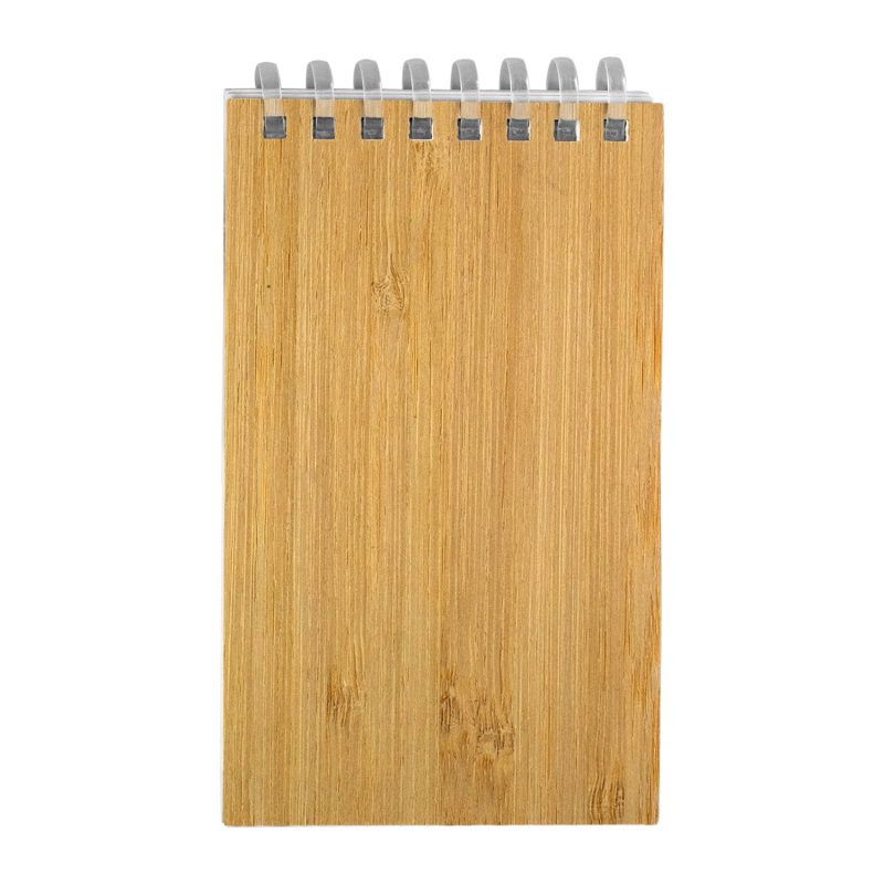 Custom 3" X 5" Bamboo Spiral Notebook - 1