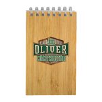 Custom 3" X 5" Bamboo Spiral Notebook - 2