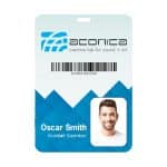 Custom 4.25 X 6 Plastic Identification Badge - 3