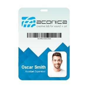 Custom 4.25 X 6 Plastic Identification Badge