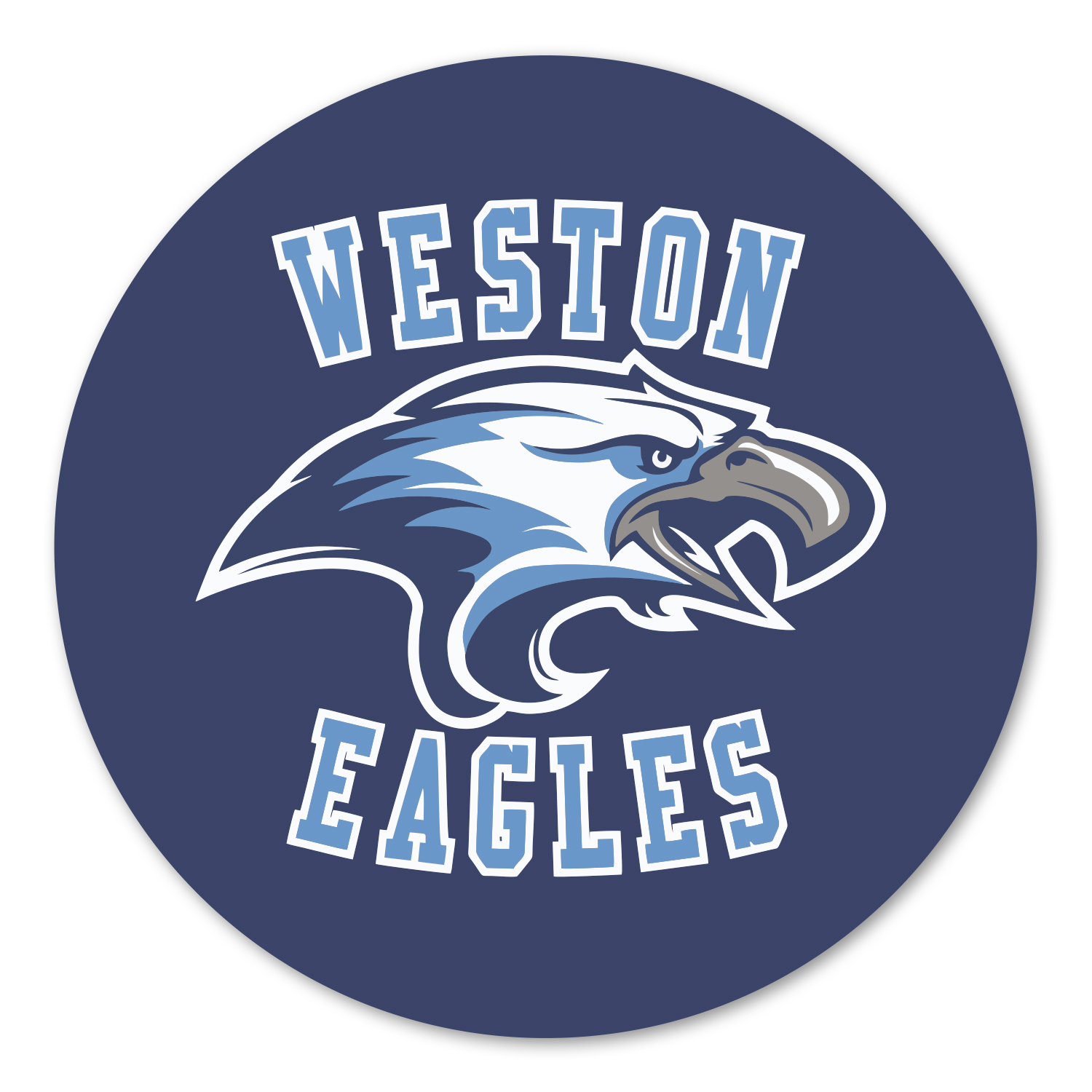 Custom 4.5" Circle Perm Bumper Sticker