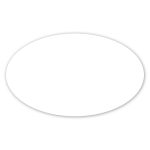 Custom 5 X 3" Oval Perm Bumper Sticker - 1