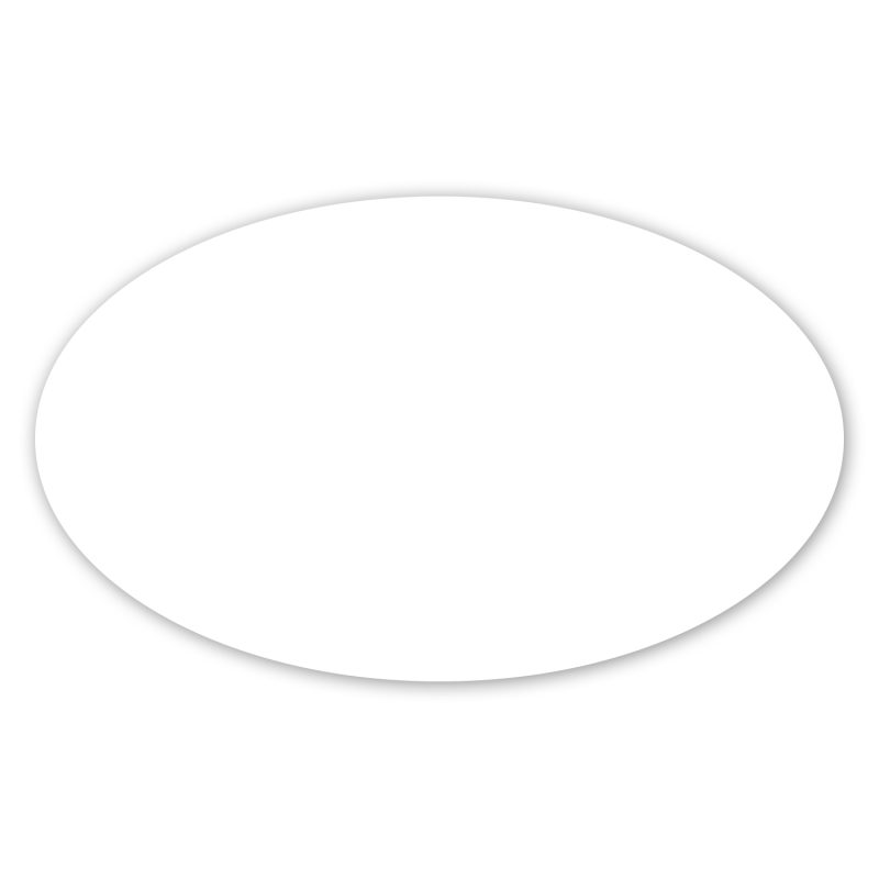 Custom 5 X 3" Oval Perm Bumper Sticker - 1