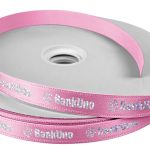 Custom 5/8" Badge Satin Ribbon - 100yrd Roll - Foil Print - 4