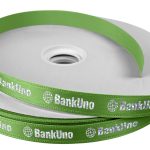 Custom 5/8" Badge Satin Ribbon - 100yrd Roll - Foil Print - 7
