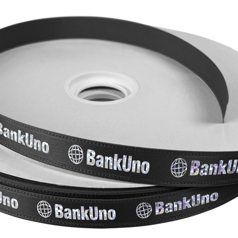 Custom 5/8" Badge Satin Ribbon - 100yrd Roll - Foil Print