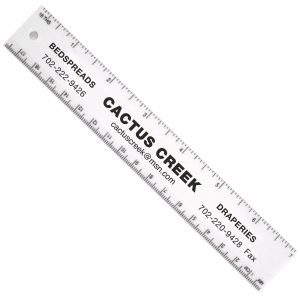 Custom 7" Plastic Ruler