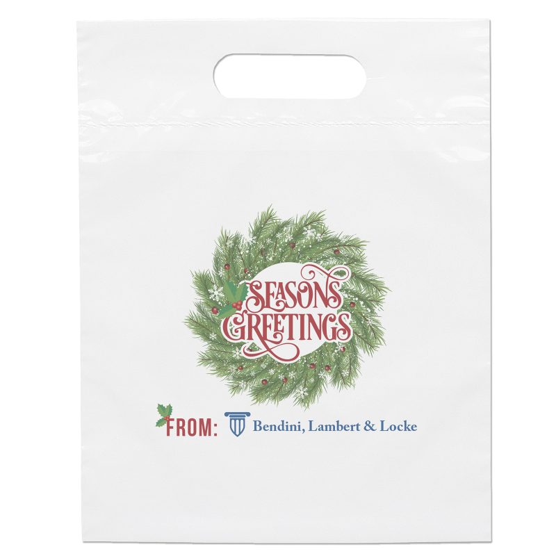 Custom 9 1/2W x 12H Die Cut Handle Bag - Dynamic Color - 4