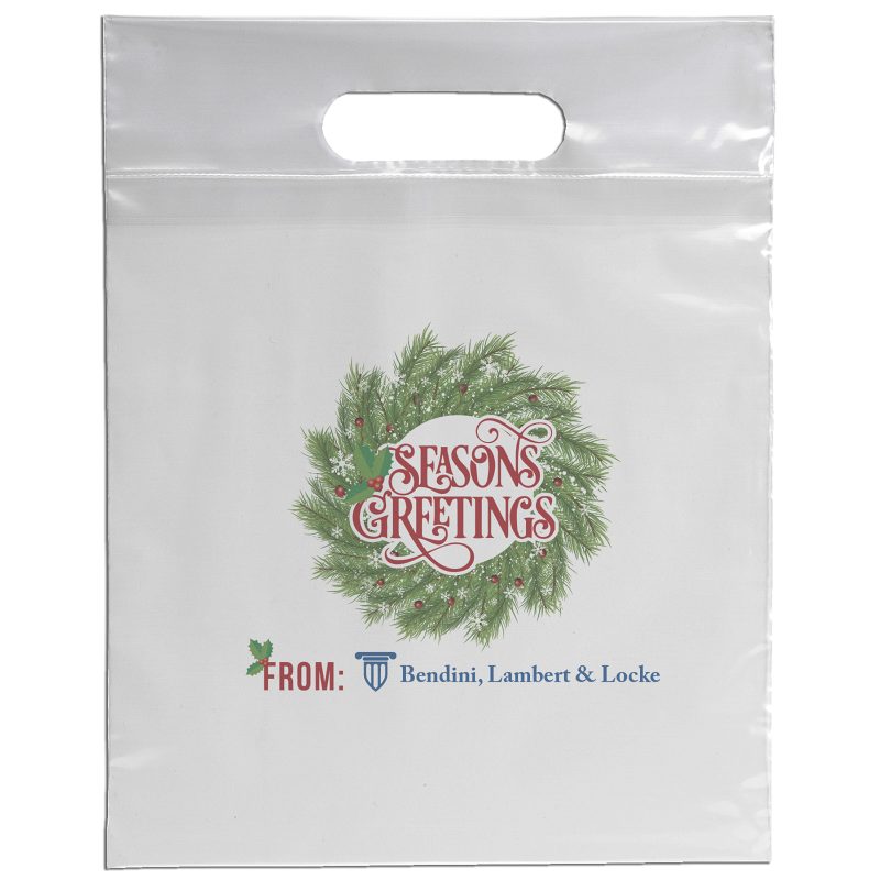 Custom 9 1/2W x 12H Die Cut Handle Bag - Dynamic Color - 6